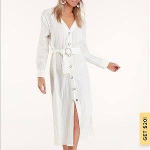 Moon river belted dress XS